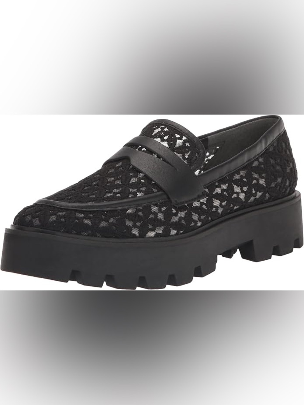 Franco Sarto Women's Balin Lug Sole Chunky Lace Loafer